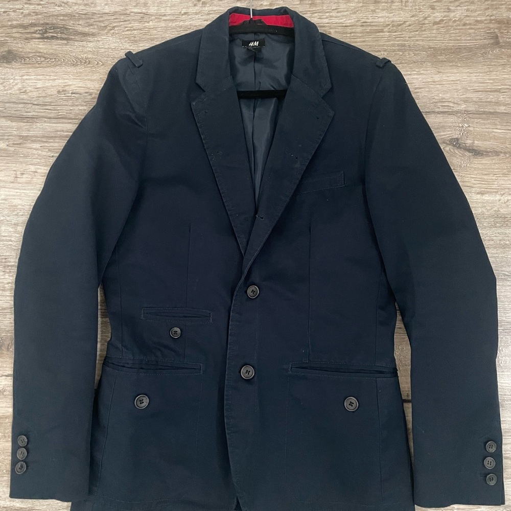 H&M Dark navy blue Coat